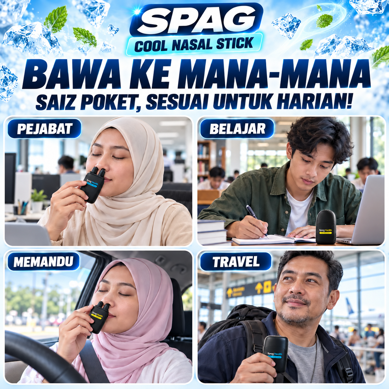 Saiz poket, sesuai untuk harian